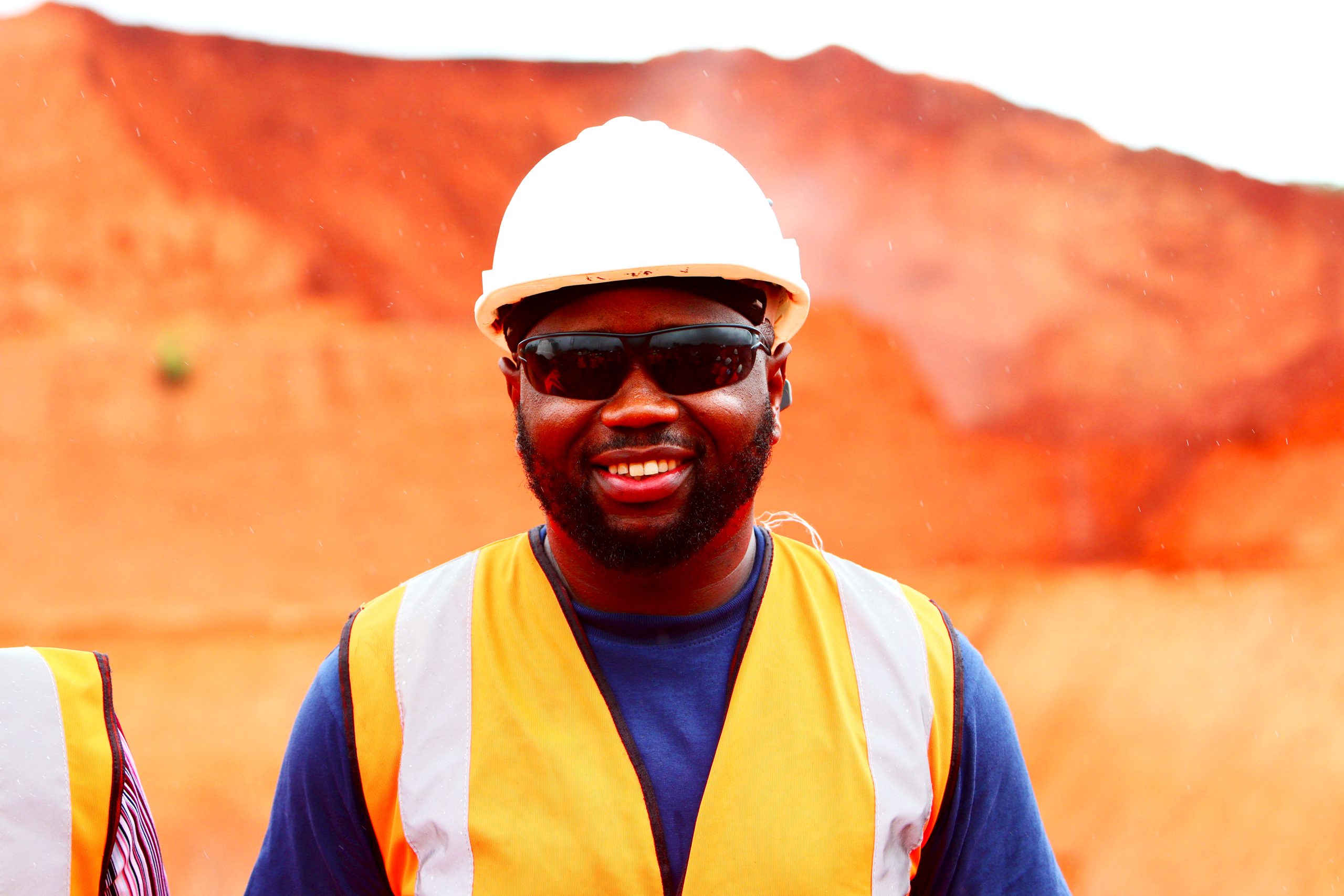Consultants at an active mining site